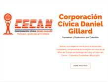 Tablet Screenshot of corporacioncecan.org